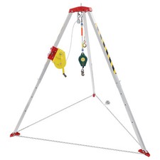 Safety Confined Space Tripod Adjustable 5.2-8ft Legs Rescue Tripod 2600lb Winch picture