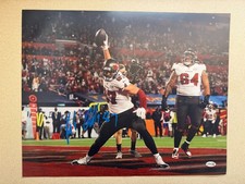 Rob Gronkowski Signed 16x20 Photo Patriots Buccaneers 4x Super Bowl Champ TE JSA picture
