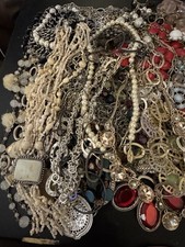 Bulk Jewelry Lot Estate Vintage to Modern Mix 2 LB WEARABLE /RESELL  picture