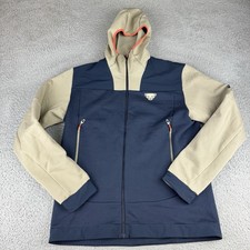 DYNAFIT Tigard PTC Hooded Jacket Polartec Fleece Full Zip Rock Khaki Mens Med picture