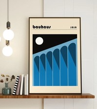 Bauhaus 1919 Geometric Modernist Abstract Art Poster picture