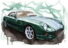 Painting of a TVR Cerbera Limited Edition Print TVR Gift picture
