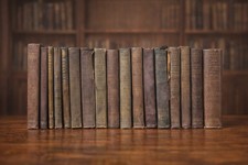 Vintage University Library Book Lot c.1920s–1930s Hardcover Antiquarian picture