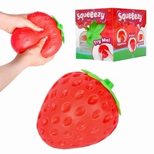 1pcs Sunny Days Jumbo Squeezy Strawberry Squishy Toy Stress Relief fun toy picture