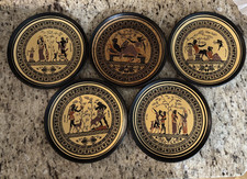 Vintage Terracotta Greek Mythology Souvenir Plates picture