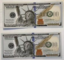 Five  – One Million Dollar Bills. Novelty. Fun. picture