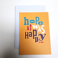 Happy Belated Birthday Card - Hope it was Happy HAPPY BELATED B-DAY picture