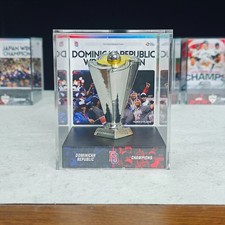 2013 Dominican Republic World Baseball Classic Champions Metal 8CM Trophy W/Case picture
