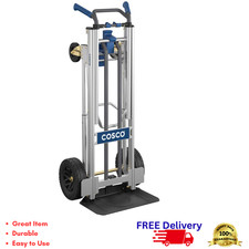 COSCO 5-in-1 Convertible Hand Truck Folding Hand Dolly Cart 3-Pos Handle 1000lb picture