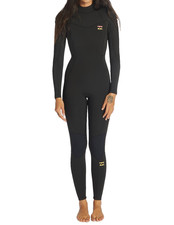 Billabong Synergy 3/2mm Back Zip Full Wetsuit Womens NEW Pick Size Black Leopard picture