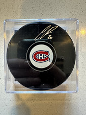 Cayden Primeau Autographed Montreal Canadiens Hockey Puck picture