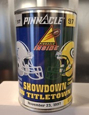 1997 Pinnacle Inside Football Showdown in Titletown Packers vs Cowboys Open Can picture