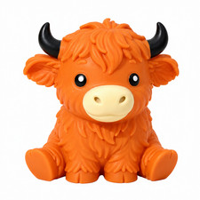 New PPNC Highland Cow Squishy Animal Stress Relief Sensory Viral Toy Authentic picture