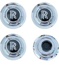 4 Custom Rolls .Royce 183mm Floating Wheel Center Caps Set. All Models In Stock picture