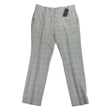 Ted Baker Mens Hallamt Tailored Slim Fit Wool Blend Suit Pants Gray 36R picture