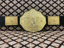 Big Gold World Heavyweight Championship Replica Belt, Premium Leather picture