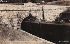 RPPC Port Huron Michigan Sarnia Ontario St Clair Train Tunnel Photo Postcard 28A picture