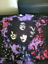 KISS OFFICIAL VINTAGE 96-97 ALIVE WORLDWIDE TOUR - ALL OVER PRINT XL SHIRT VG+ picture