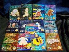 1999 Ty Beanie Babies Holo Wild Facts Club Cards - NM- picture