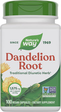 Dandelion Root 1,575 mg per serving Non-GMO Nature's Way Gluten Free Vegetarian picture