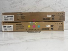 2 New Genuine Sharp MX-M283N, MX-M363N, MX-M453N Black Toners MX-500NT picture