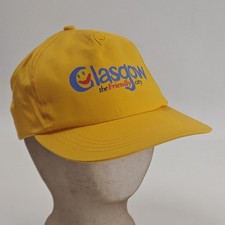 Vtg Glasgow Scotland Yellow Souvenir Snapback Hat picture