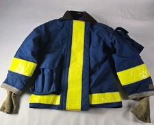 Vintage Body-Guard Firefighter Turnout Bunker Coat 90s Blue Rare picture