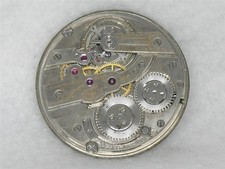 VERY RARE 40MM VACHERON & CONSTANTIN 18 JEWEL POCKET WATCH MOVEMENT & DIAL, RUNS picture