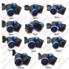 SD20 1~14Pin Panel Mount Waterproof Plug Socket ,Electrical Wire Cable Connector picture