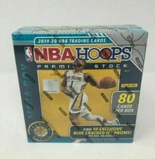 2019-20 Panini NBA Hoops Premium Stock Mega Box Blue Cracked Ice New Sealed picture
