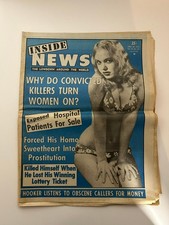 Vintage 1974 Inside News Magazine Tabloid Sensational Headlines Bikini Woman picture