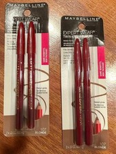 2 New Maybelline Expert Wear Twin Eye & Brow Eyeliner Pencil - Blonde 107 picture