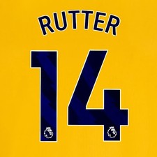 2024 2025 OFFICIAL BRIGHTON RUTTER 14 AWAY BLUE PLAYER SIZE NAMESET picture