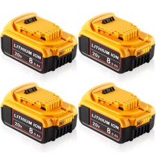 Pack For DeWalt 20V 20 Volt Max XR 8.0AH Lithium Ion Battery DCB206-2 DCB205-2 picture