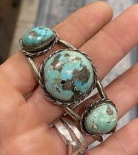 Native American Turqouise Vintage Cuff Navajo Old Pawn Jewelry Antique picture