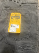 Carhartt Rugged Flex Relaxed Fit Canvas 5-Pocket Straight Pants Gray 36x30 picture
