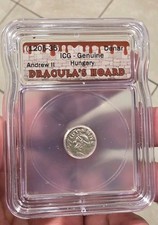 1205  - 35 Hungary Denar Dracula’s Hoard --  ICG Genuine picture