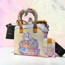 Loungefly Disney Aristocats Marie Small Handbag and Cardholder Cream Pink Brown picture