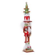 Kurt Adler Hollywood Tree Hat Nutracker, 15-Inch, Red and Green picture