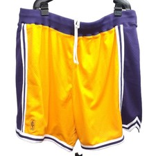 NWT Mitchell & Ness NBA Authentic Shorts Los Angeles Lakers 1996-97 Men's 4XL 60 picture
