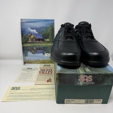 SAS Time Out Men’s 13 WW Black Leather Walking Shoes NEW NOS Made in USA Box picture