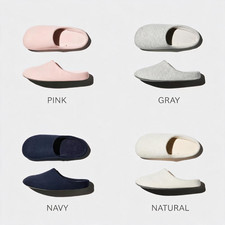 UNIQLO Soft Room Slippers Indoor House Shoes Pink Gray Navy Natural Japan 492100 picture
