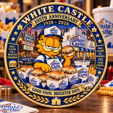 Rare Garfield x White Castle 105th Anniversary  Commemorative Coin T324 picture