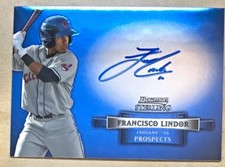 Francisco Lindor Topps 2012 Bowman Sterling Prospect Auto #BSAP-FL Indians picture