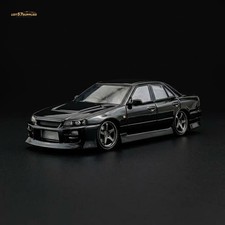 Mortal 1:64 Nissan Skyline ER34 URAS Metallic Black Diecast Model Car Drift JDM picture