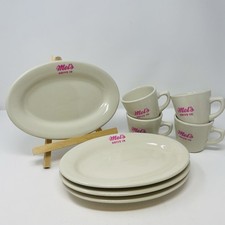 Vintage Mel’s Drive-In Restaurant Dinnerware Set Platter Plates Mugs 8 Pc Diner picture