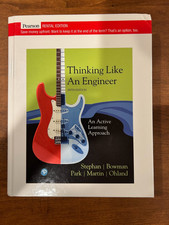 Thinking Like an Engineer, 5th ed. by Elizabeth A. Stephan (Hardcover) picture