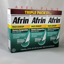 Afrin No Drip Severe Congestion .TRIPLE PACK . 3/20ml   picture