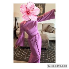 Vtg  Women’s Andora Hong Kong Kimono  Asian Dress Gown Purple Size Medium  Read picture
