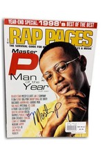 No Limit Records Master P signed Rap Pages Magazine W/Certificate Autographed picture